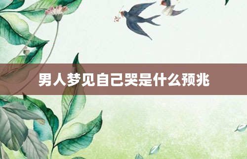 男人梦见自己哭是什么预兆